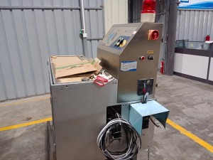 Tube sticking machine